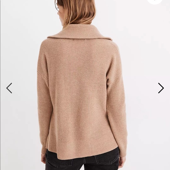 Madewell Glenbrook Half-Zip Pullover Sweater NWT - Picture 4 of 5